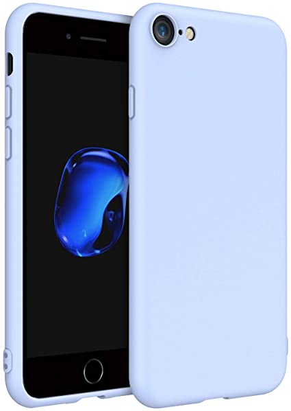 EasyAcc Slim Case for iPhone SE2/ iPhone 7/ iPhone 8, Ultra Thin Fit Matte TPU Phone Cases Finish Profile Soft Back Protective Cover Compatible with iPhone SE2/7/8-Blue