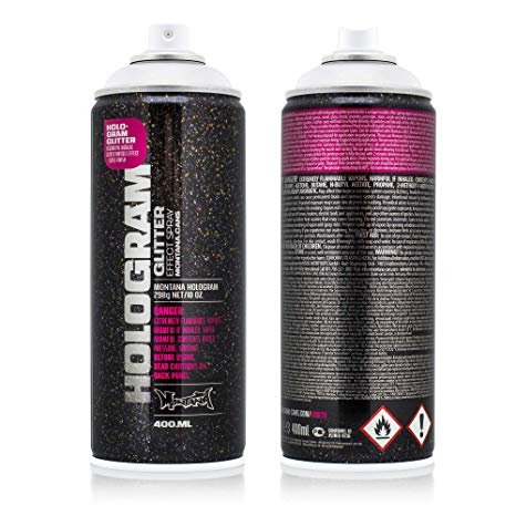 Montana Cans MXE-463051 Montana Effect 400 ml Hologram Glitter Color, Clear Spray Paint