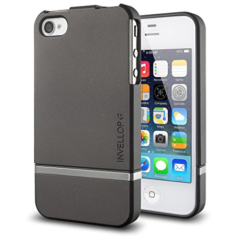 iPhone SE case, iPhone 5S case, iPhone 5 case, INVELLOP Gray [SD Series] Case Premium Slider Hard Case for iPhone 5/ 5S/ SE (Gray)