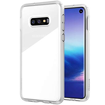 ZUSLAB Tough Fusion Designed for Samsung Galaxy S10e Case with Transparent Back Cover - Matte White