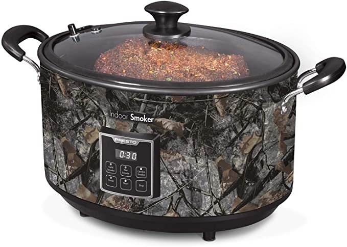 Presto 06014 Indoor Electric Smoker, 6 QT, Camo