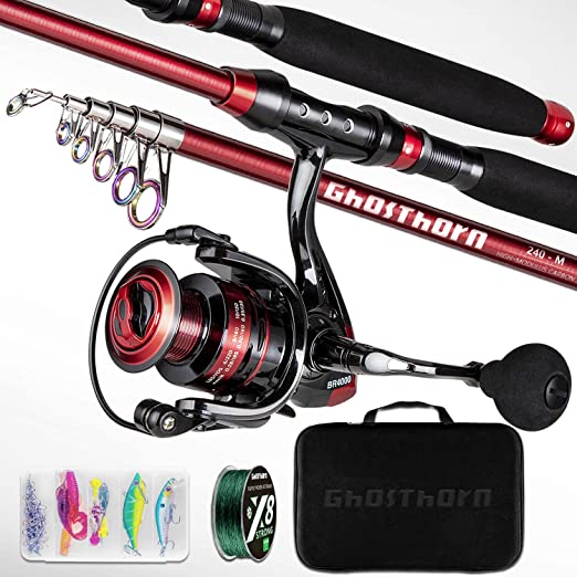 Fakespot  Ghosthorn Fishing Rod And Reel Combo Fake Review