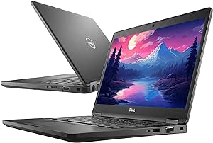 Dell Latitude 5490 14" Business Laptop Intel Core i5 8350U 16GB DDR4 RAM 512GB SSD, Backlit Keyboard, Webcam, Windows 10 Pro (Renewed)…