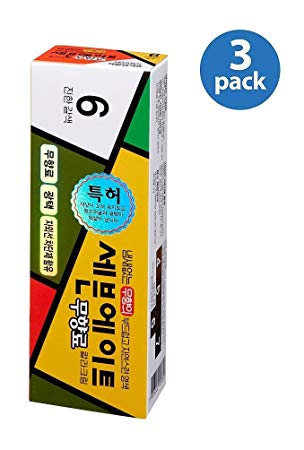 DS Seven Eight Hair Dye No Ammonia Color 6 Dark Brown Creamy Type Made in Korea (Pack of 3)