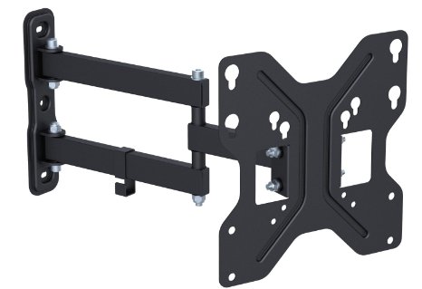 Husky Mount Full Motion TV Wall Mount Bracket Heavy Duty Articulating Tilt Swivel Fits Most 32 Inch Flat Screen and other LED LCD with Max VESA 200 X 200 8x 8or less Max 66lbs Corner Friendly