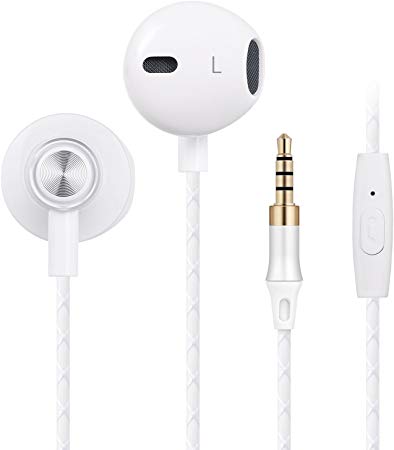 Ear Buds Wired, Ear Phones Earbud Headphones Earphones with Microphone Earbuds Wired in Ear Headphones Ear Phones for Cell Phones