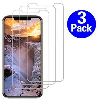 iPhone XR Screen Protector, OLINKIT Anti-Scratch High Definition Bubble Free Anti-Fingerprint Tempered Glass Screen Protector Compatibler iPhoneXR [Clear,3-Pack]