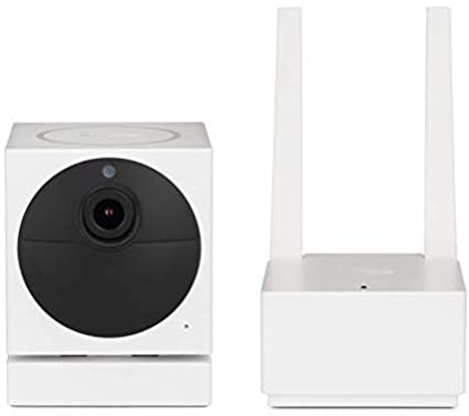 Wyze Cam Outdoor Starter Bundle (Includes Base Station and 1 Camera), 1080p HD Indoor/Outdoor Wire-Free Smart Home Camera with Night Vision, 2-Way Audio, Works with Alexa & Google Assistant