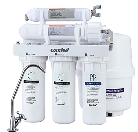 Comfee Easy Installation 5 Stage Under Sink Reverse Osmosis Water Filtration System