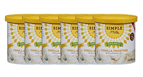 Simple Mills Organic Gluten-Free Frosting, Vanilla, 6 Count