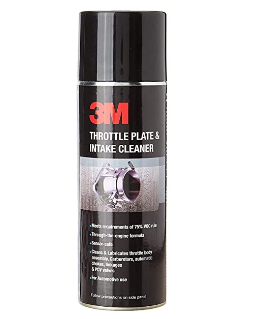 3M Throttle Plate & Intake Cleaner (325 g, Amber) | Sensor Safe | removes Carbon Deposit