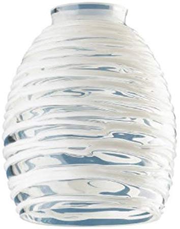 Westinghouse Lighting Corp Glass Shade, Clear with White Rope Design (81314)