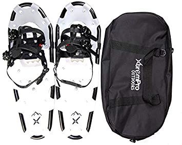 Xtrempro Snowshoes Snow Terrain Lightweight Ergonomic Design Lightweight Aluminum Alloy with 13 Point Crampons 120/160/210/300 lbs. Capacity- 21"/25"/30”/36"