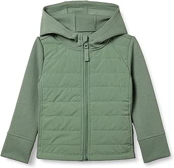 Amazon Essentials Girls and Toddlers' Hooded Full-Zip Active Jacket