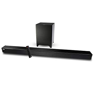 LyxPro Sound Bar System Bluetooth Soundbar Speaker Plus Wireless Subwoofer for TV, Home Theater, PC, Cellphone, Tablet & More, Includes Remote Control, DC Adapter, Wall Mount Kit & 3.5mm Cable