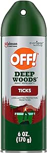 Off! Deep Woods Insect Repellent V Ticks Aerosol, 6 Ounce (Pack of 1)