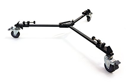 Opteka M3 Professional Heavy Duty Folding Tripod Dolly with Case for Photo and Video Cameras