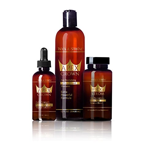 Hair Loss Shampoo, Hair Loss Vitamins & Clinically Backed Hair Regrowth Topical - Complete Hair Regrowth Set for Men & Women - Formulated to Stimulate Hair Growth - Rich in Biotin (3 Products)