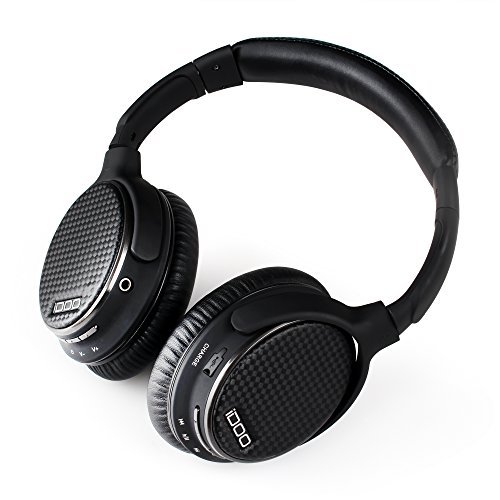 Bluetooth Headphones,iDOO Overear Wired Wireless Stereo Headphones With Microphone Black (Aptx Advanced Bluetooth Csr Version 4.0)