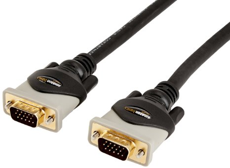 AmazonBasics VGA to VGA Cable - 6 Feet (1.8 Meters)