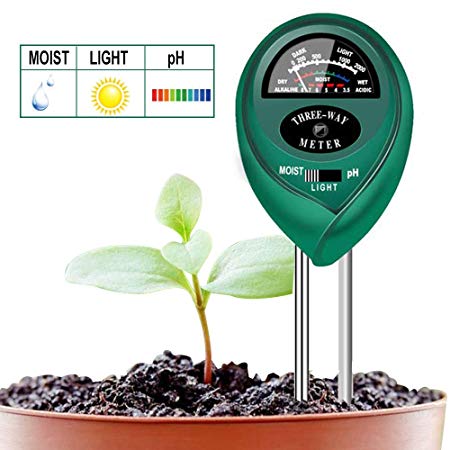 Soondar Soil Test Kit 3-in-1 Soil PH Meter, Soil Tester, Moisture, Light & pH Meter for Plant, Vegetables, Garden, Lawn, Farm, Indoor & Outdoor Use (No Battery Needed)