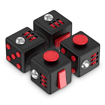 Trianium Fidget Cube Anti-Stress/Anti-anxiety and Depression Ball Prime Quality Toy for Children, Teen, Student, Adult [Easy Carrying] Finger Dice Stress Reliever for Work, School, Class