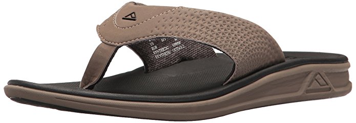 Reef Mens Sandals Rover | Athletic Sports Flip Flops For Men With Soft Cushion Footbed | Waterproof