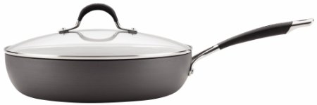 Circulon Momentum Hard-Anodized Nonstick 12-Inch Covered Deep Skillet - Gray