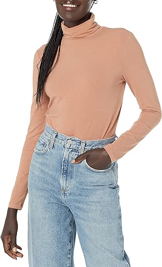 Amazon Essentials Women's Long-Sleeve Turtleneck (Available in Plus Size)