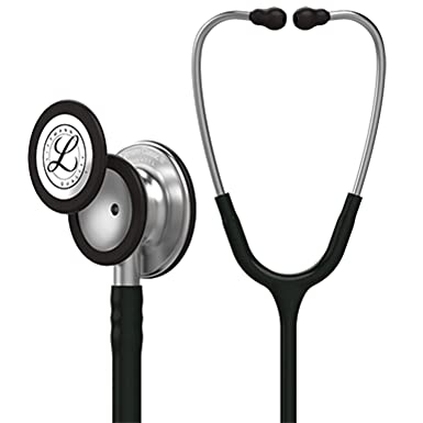 3M Health Care MMM 5620 Littmann Classic III Monitoring Stethoscope, Black Tubing, 27" Length