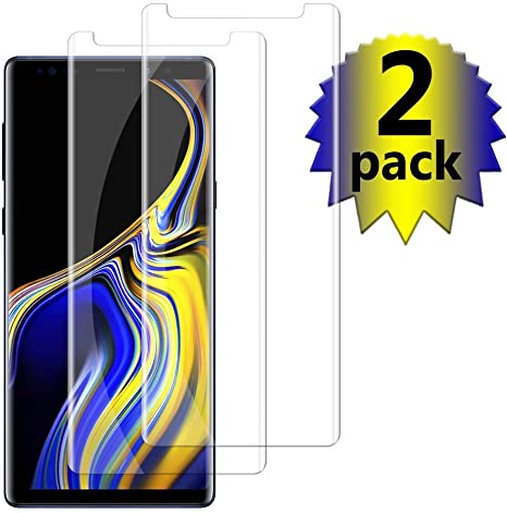 [2-Pack] Galaxy Note 9 Screen Protector,TEIROO[Anti-Bubble][9H Hardness][Anti-Fingerprint][Anti-Scratch] Tempered Glass Screen Protector Compatible with Samsung Galaxy Note 9