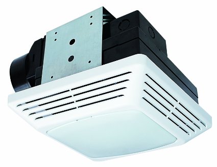 Air King BFQF50 ENERGY STAR® Qualified SNAP-IN Exhaust Fan with Light, 50 CFM