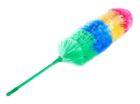 Kitchen   Home Large 27" Inch Static Duster - Electrostatic Feather Duster attracts dust like a magnet! - Rainbow