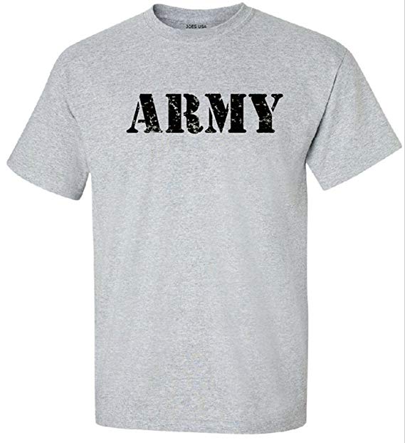 Joe's USA Vintage Army Logo T-Shirts, Sweatshirts and Hoodies in Sizes Small-5XL