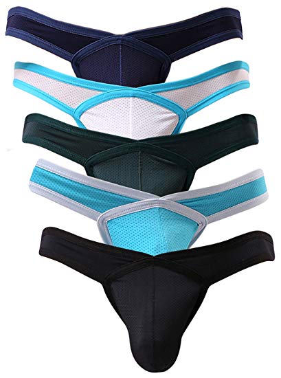 yuyangdpb Men's Sexy Mesh Briefs Breathable Soft Underwear with Pouch