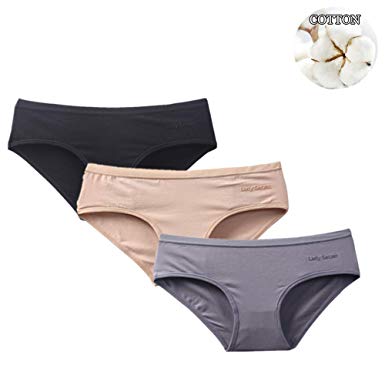 OUXBM Women's Panties Underwear Cotton/Nylon No Show Panties Hipster Bikini