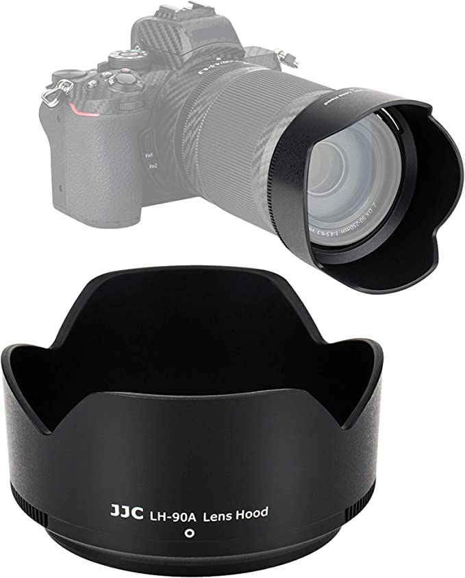 JJC Dedicated Petal Flower Bayonet Reversible Lens Hood Shade for Nikon NIKKOR Z DX 50-250mm f/4.5-6.3 VR Len, Compatible with 62mm Cap, Replace HB-90A Lense Hood