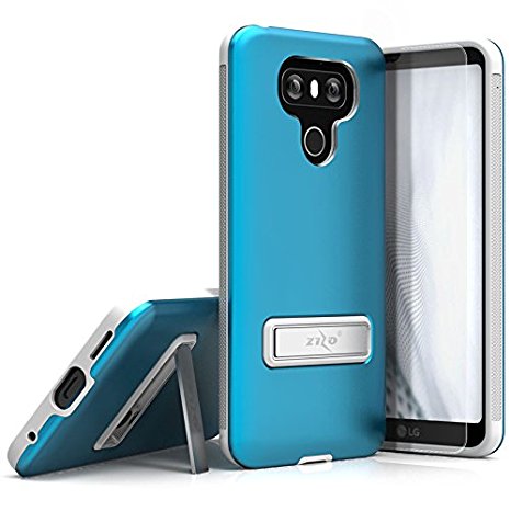 LG G6 Case, Zizo [Elite Series] w/ FREE [LG G6 Screen Protector] Shockproof Protection with Built-in [Magnetic Kickstand] LG G6