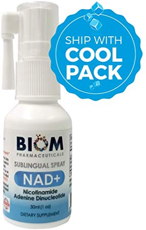 Sublingual NAD  Spray (Single dose 125 mg) Nicotinamide Adenine Dinucleotide (NAD )   Free 2 Day Cold Shipping