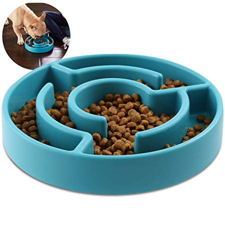 Animal Planet Slow Feed Maze Feeder Pet Bowl for Dogs and Cats [Large and Small, Aids in Digestive Health, Helps Prevent Bloating and Obesity, Rubber Grip Bottom