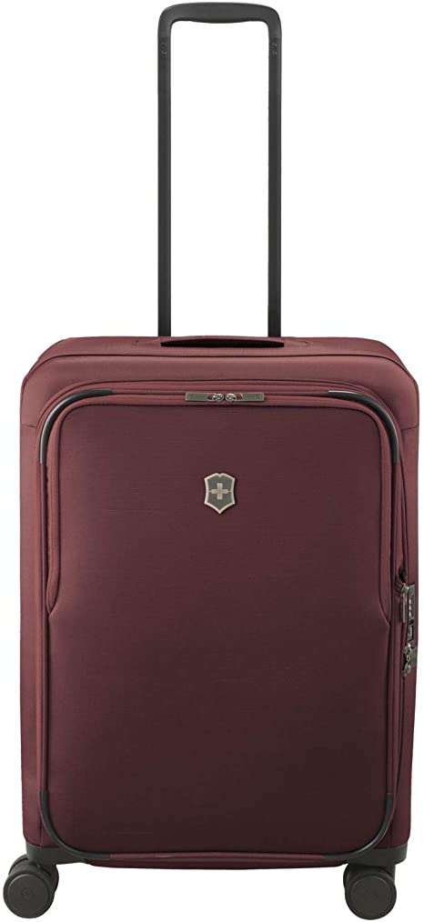 Victorinox Connex Softside Spinner Luggage, Burgundy, Checked-Medium (26")