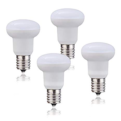 WELLHOME (Pack of 4) R14 E17 LED Light Bulb 5W (50W Equivalent) 450 Lumens 3000K Soft White 120 Degree Beam Angle Wide Flood Light Not Dimmable LED Bulb for Household