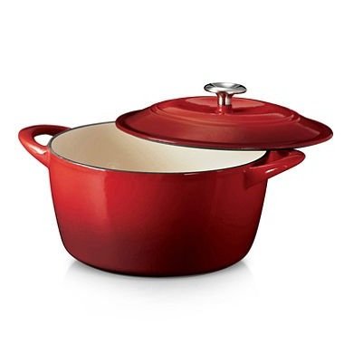 Tramontina 6.5 Qt Enameled Cast Iron Dutch Oven Red