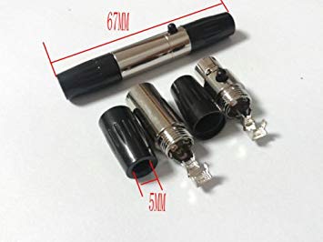 10 set TA4F Mini XLR (10 4pin Female  10 Mini 4 pin Male plugs) Cable DIY