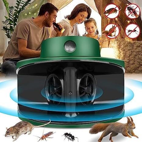 Defendy Ultrasonic Rodent Repellent,Indoor Mouse Repellent Plug-in 360° Mice Deterrent Blocker 4 Modes Ultrasound Humane Squirrel