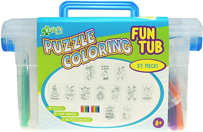 New Image Group PKFT300 Kelly's Crafts Puzzle Kit Fun Tub-Girl Favorites
