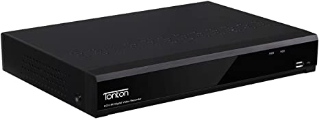 Tonton 1080P 8 Channel Video Security DVR Digital Recorder, 5-in-1 CCTV Video Recorder, Supports 960H/HDCVI/HDTVI/AHD/IP, Remote Smartphone Access, Smart Motion Detection,Email App Alerts with Snapshot, HDD and Cameras NOT Included