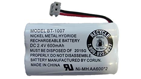 New! Genuine Uniden BBTY0651101 BT-1007 NiMH 600mAh DC 2.4V Rechargeable Cordless Telephone Battery