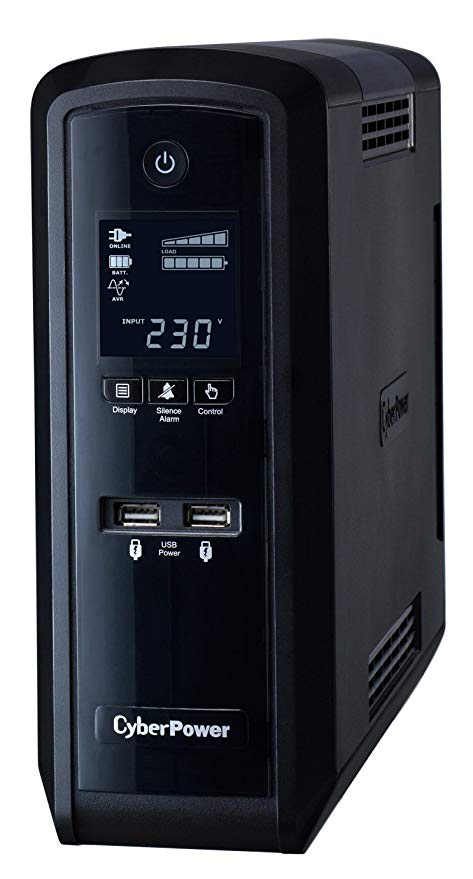 CyberPower CP1500EPFCLCD-UK Backup UPS PFC Pure Sinewave 1500VA/900W 2 x UK Sockets 4 x IEC