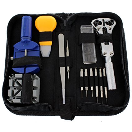 Ikee Design® 13 Pcs Essential Watch Repair Tools Kit for Changing Batteries/wrist Band Link Removal